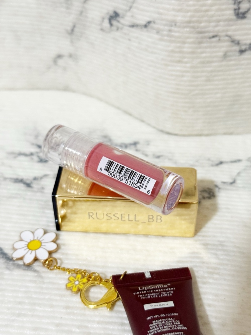 Tower 28 Pink Lip Gloss & Lip Treatment in Sheer Mocha (Added Daisy Bag Charm) - Picture 11 of 14